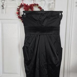 Arden B Black Strapless Dress
